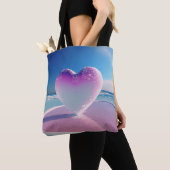 Oceanic Love Heart Tote Bag (Dichtbij)
