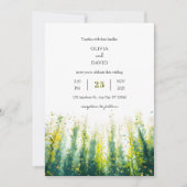 Oceanic Marine Life Kelp Forest Art Beach Wedding Kaart (Voorkant)