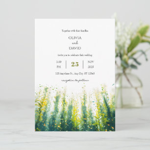 Oceanic Marine Life Kelp Forest Art Beach Wedding Kaart