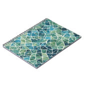 Oceanic Mosaic Notitieboek – Blauw en Groen Design (Linkerzijde)