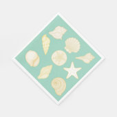 oceanic seashell nautical napkins servet (Hoek)