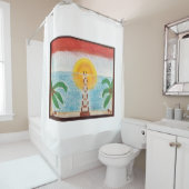 Oceanic Shower Curtain Douchegordijn (In situ)