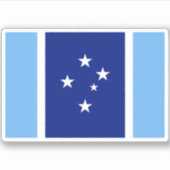 Oceanic Union Vlag Sticker (Voorkant)
