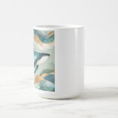 Oceanic Whale Abstracte Mok - Coastal Keuken Decor (Center)