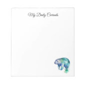 Oceanic Whisper Manatee, custom Notitieblok (Voorkant)