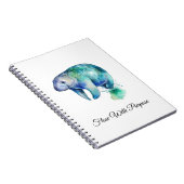 Oceanic Whisper Manatee, custom Notitieboek (Rechterzijde)