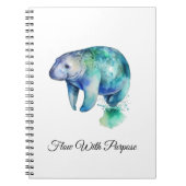 Oceanic Whisper Manatee, custom Notitieboek (Voorkant)