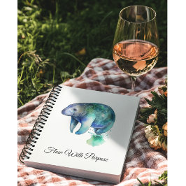 Oceanic Whisper Manatee, op maat gemaakt Notitieboek