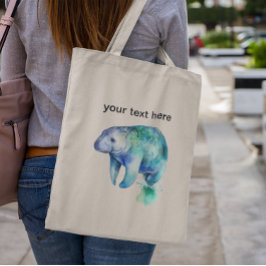 Oceanic Whisper Manatee, op maat Tote Bag