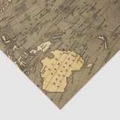 Oceanica Hand Colored Atlas Map Tissuepapier (Detail)