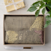 Oceanica Hand Colored Atlas Map Tissuepapier (Geschenk)