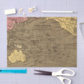 Oceanica Hand Colored Atlas Map Tissuepapier (Craft)