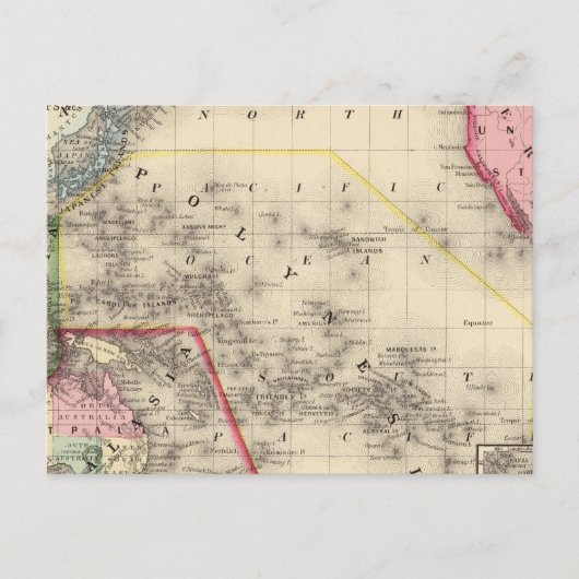 Oceanica, Sandwich-eilanden Briefkaart (Voorkant)