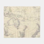 Oceanië 2 fleece deken (Voorkant (Horizontaal))