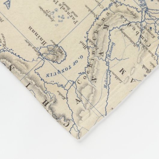 Oceanië 2 fleece deken (Hoek)