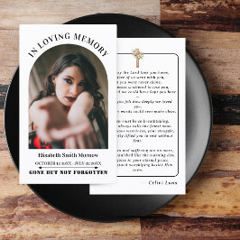 Oceanië Eenvoudige Begrafenis Gedenkteken Fotokaar Visitekaartje