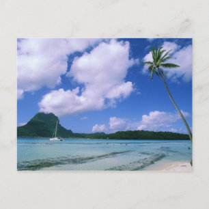 Oceanië, Frans-Polynesië, Tahiti. Uitzicht op Briefkaart