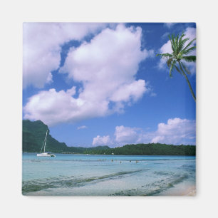 Oceanië, Frans-Polynesië, Tahiti. Uitzicht op Magneet