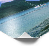 Oceanië, Frans-Polynesië, Tahiti. Uitzicht van Foto Afdruk (Hoek)