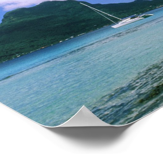 Oceanië, Frans-Polynesië, Tahiti. Uitzicht van Poster (Hoek)