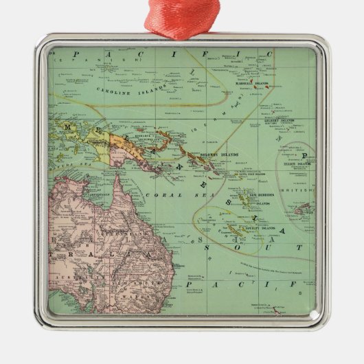 Oceanië, Maleisië Metalen Ornament (Voorkant)