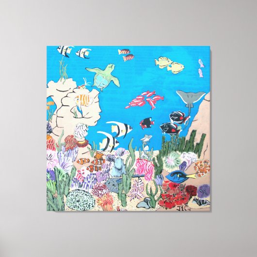 Oceanië op Canvas Afdruk (Voorkant)