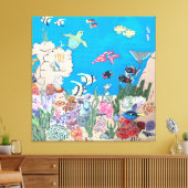 Oceanië op Canvas Afdruk (Insitu (Woonkamer))