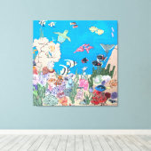 Oceanië op Canvas Afdruk (Insitu (Houten vloer))