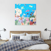 Oceanië op Canvas Afdruk (Insitu (Slaapkamer))