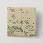 Oceanië Vierkante Button 5,1 Cm (Voorkant)