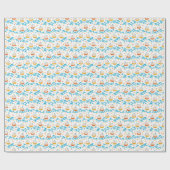 Oceanisch Avontuur: Gele en Rode Zeilschepen wi Cadeaupapier (Vlak)