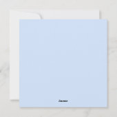 Oceanisch blauw Christus en de golven ontwerp Feestdagenkaart (Achterkant)