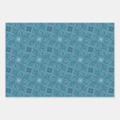 oceanisch geometrisch naadloos patroon inpakpapier vel (Voorkant 3)