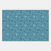 oceanisch geometrisch naadloos patroon inpakpapier vel (Voorkant 2)