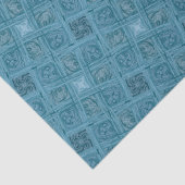 oceanisch geometrisch naadloos patroon tissuepapier (Detail)