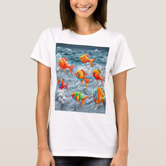 Oceanisch leven t-shirt (Voorkant)