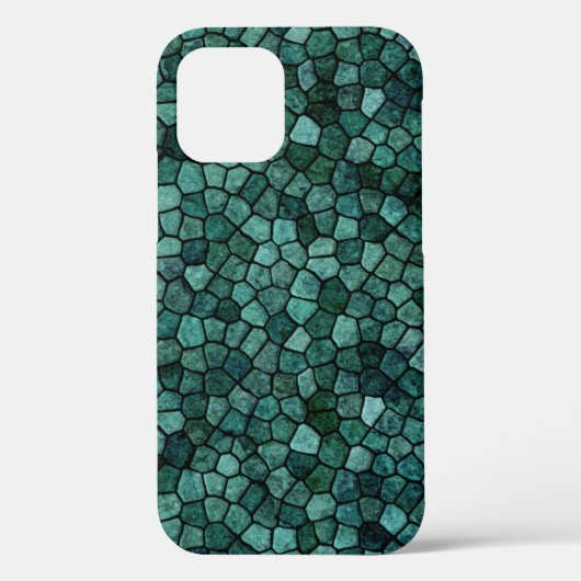 Oceanisch Mozaïek Korst Textuur Abstract Patroon Case-Mate iPhone Case (Achterkant)