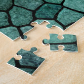 Oceanisch Mozaïek Korst Textuur Abstract Patroon Legpuzzel (Zijkant)