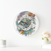 Oceanisch ontwerp grote klok (Huis)