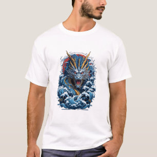 Oceanische draak t-shirt