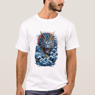 Oceanische draak t-shirt