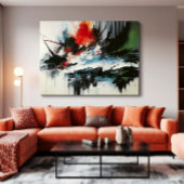 Oceanische explosie canvas afdruk