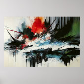 Oceanische explosie poster (Voorkant)