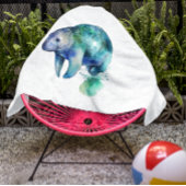 oceanische fluisterlamantijn badhanddoek