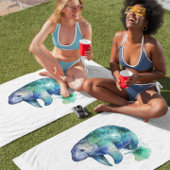 oceanische fluisterlamantijn badhanddoek