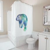 oceanische fluisterlamantijn douchegordijn (In situ)