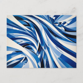 Oceanische Golfstroom Abstractie Briefkaart