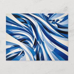 Oceanische Golfstroom Abstractie Briefkaart