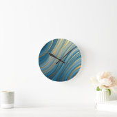 "Oceanische Goudstroom Ronde Klok (Huis)