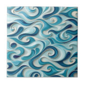 Oceanische harmonie tegeltje (Voorkant)